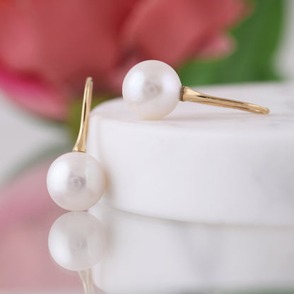 Freshwater Pearl Drop Earrings 10-11mm