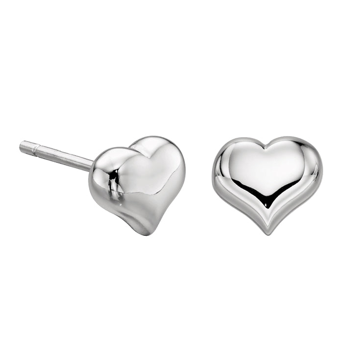 Freya Medium Heart Stud Earrings