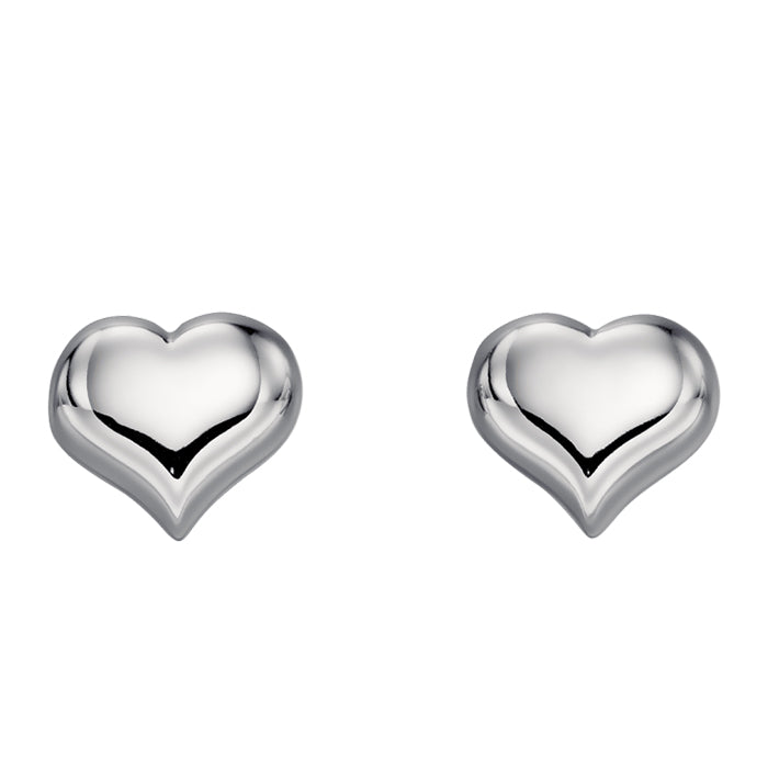 Freya Medium Heart Stud Earrings