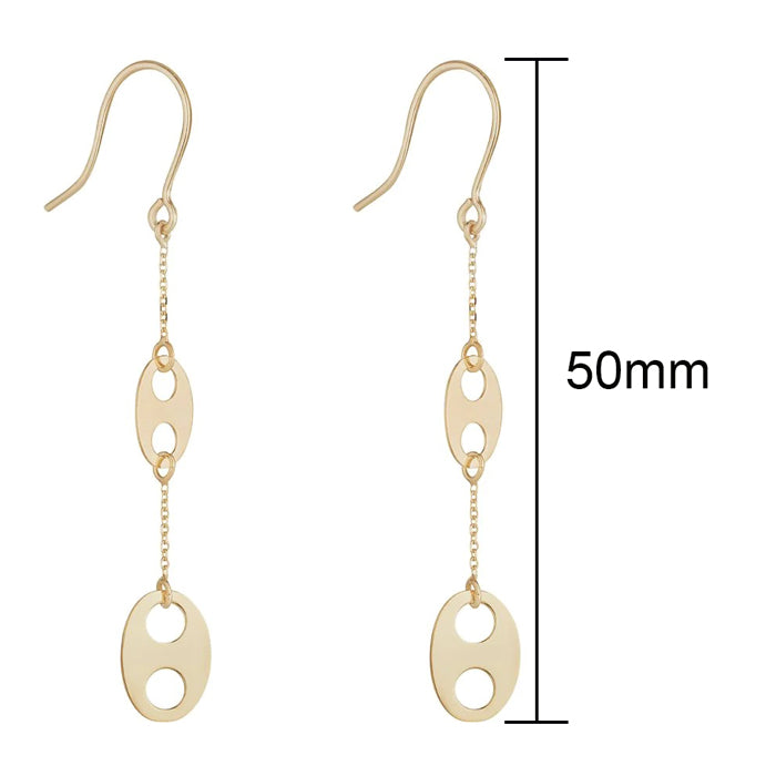 Rocks Marine Link &amp; Chain Drop Earrings