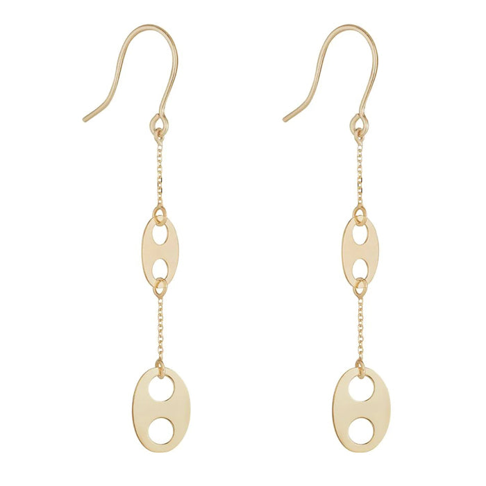 Rocks Marine Link & Chain Drop Earrings