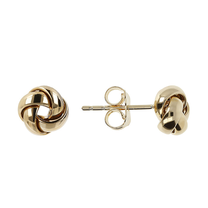 Knot Stud Earrings - 8mm