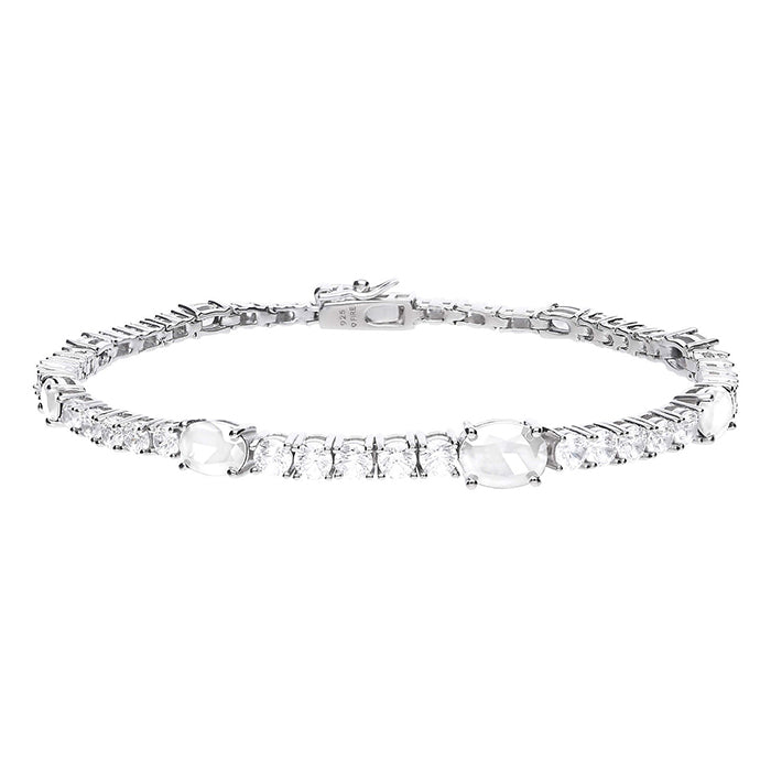 Oval &amp; Round Zirconia Bracelet