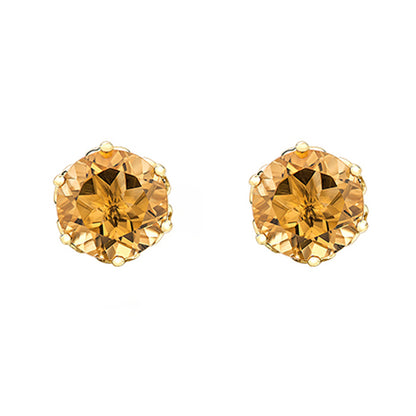 Citrine Stud Earrings