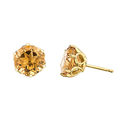 Citrine Stud Earrings