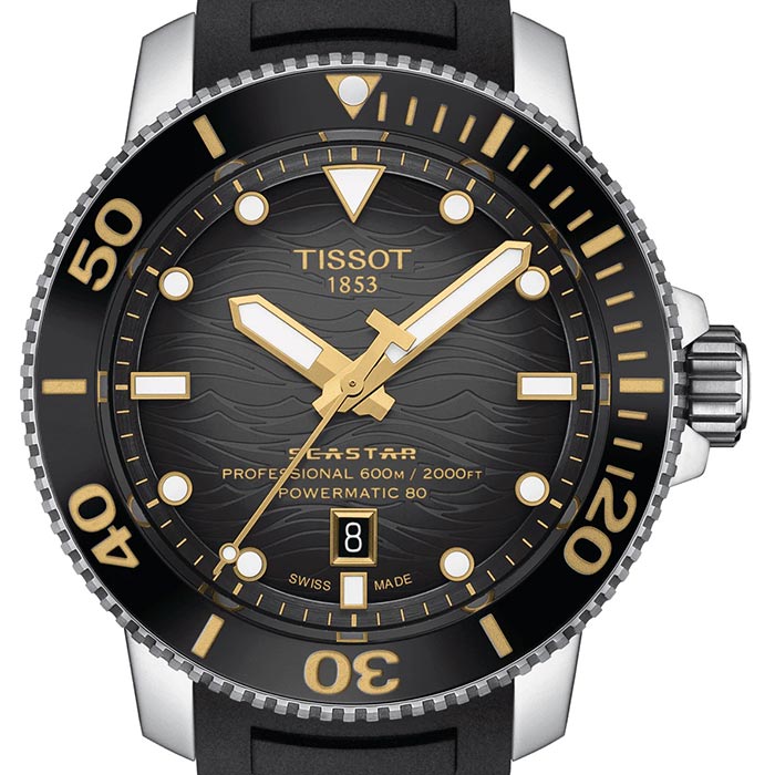 Tissot Seastar Professional 2000 Powermatic 80 Watch - T1206071744101