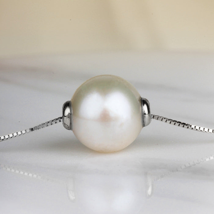 Sliding Pearl Pendant - 7mm