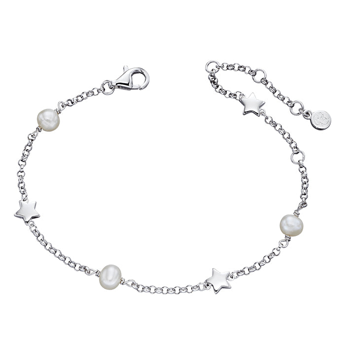 Anja Pearl &amp; Star Bracelet