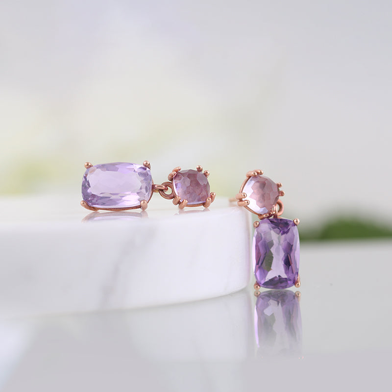 Amethyst Drop Earrings