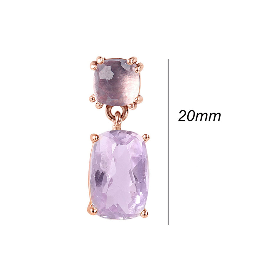 Amethyst Drop Earrings