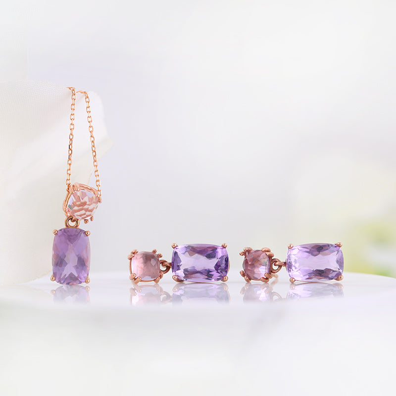 Amethyst Drop Earrings