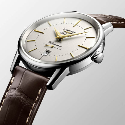 Heritage Gents Automatic on Brown Leather Watch L47954782 38.5mm