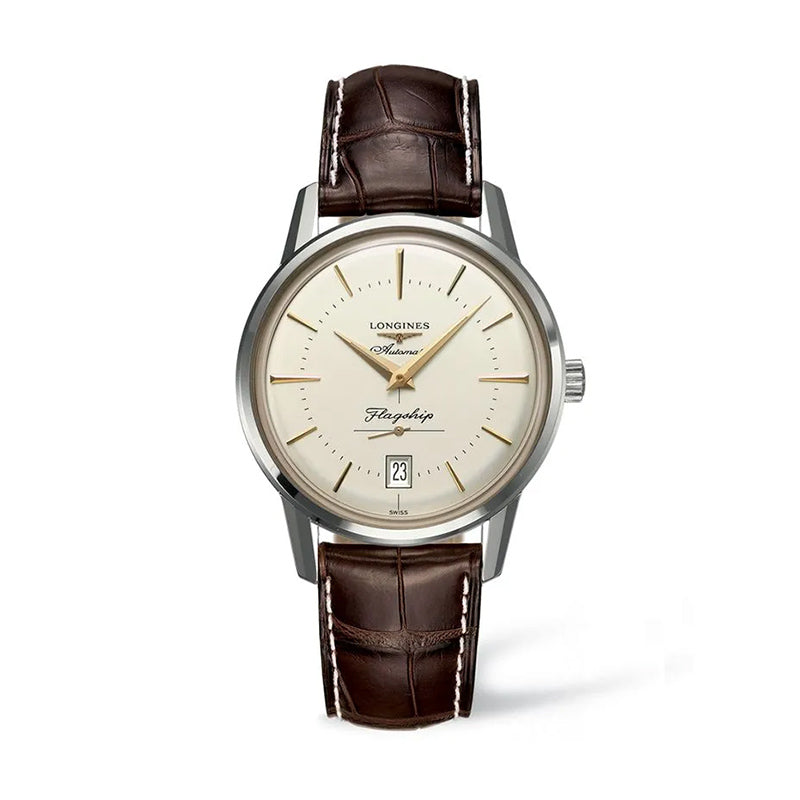 Heritage Gents Automatic on Brown Leather Watch L47954782 38.5mm