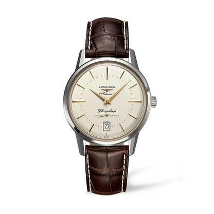Heritage Gents Automatic on Brown Leather Watch L47954782 38.5mm