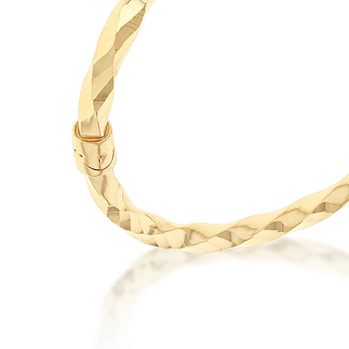 Rocks Twisted Bangle - 3.5mm