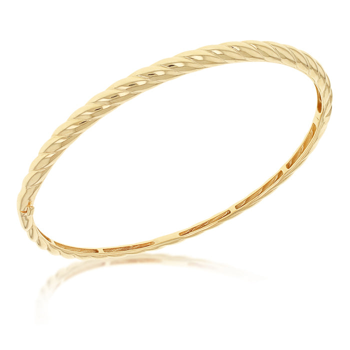 Rocks Twisted Bangle - 3.5mm