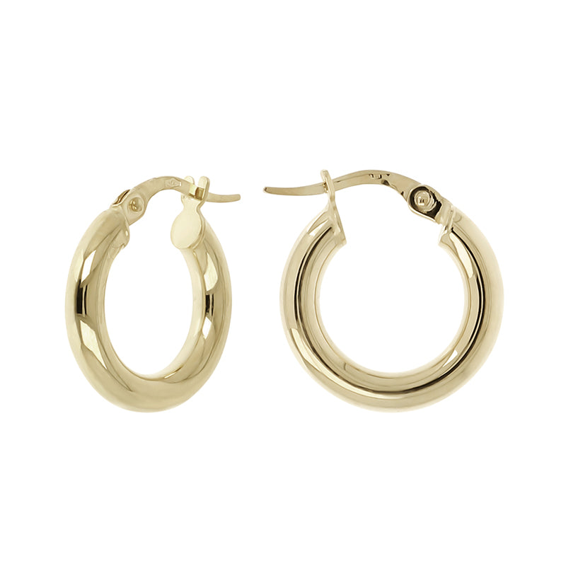 Round Tube Hoop Earrings