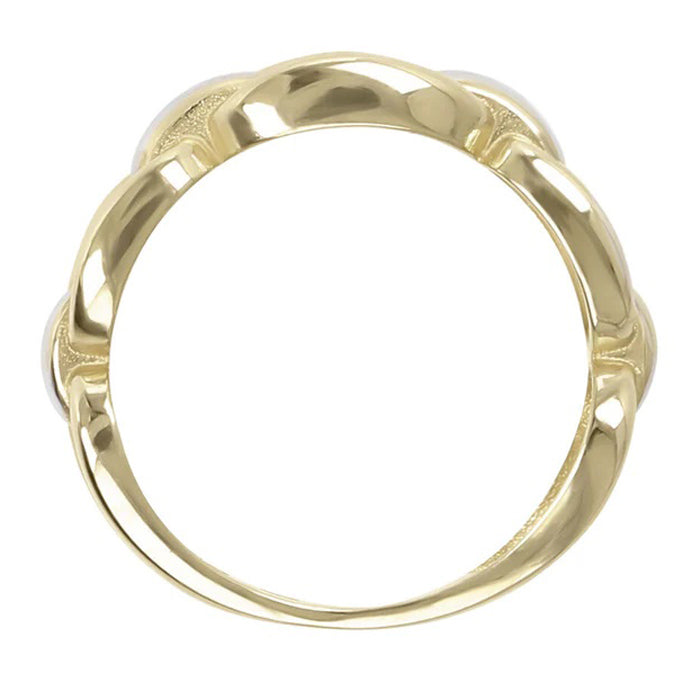 Two Tone Marine Link Ring