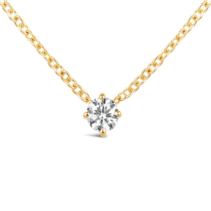 Diamond NSEW Solitaire Pendant - 0.08ct