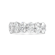 Load image into Gallery viewer, Rocks 6 Stone Oval Eternity Ring
