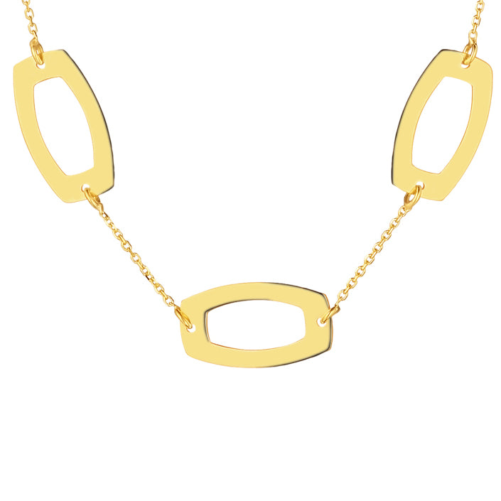 Open Oval Link Necklace