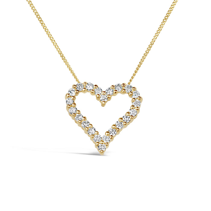 Rocks Diamond Heart Pendant - 0.25ct