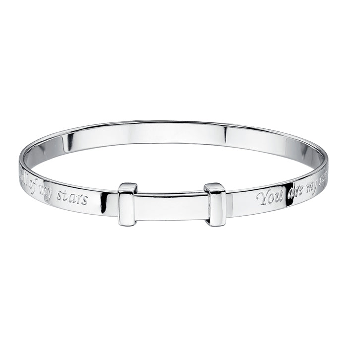 Luna Sun and Moon Christening Bangle