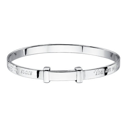 Luna Sun and Moon Christening Bangle