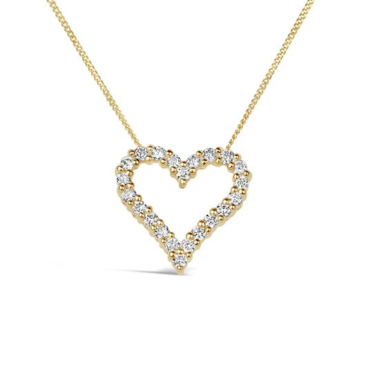 Diamond Heart Pendant - 0.12ct