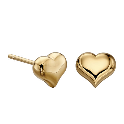 Aria Heart Stud Earrings