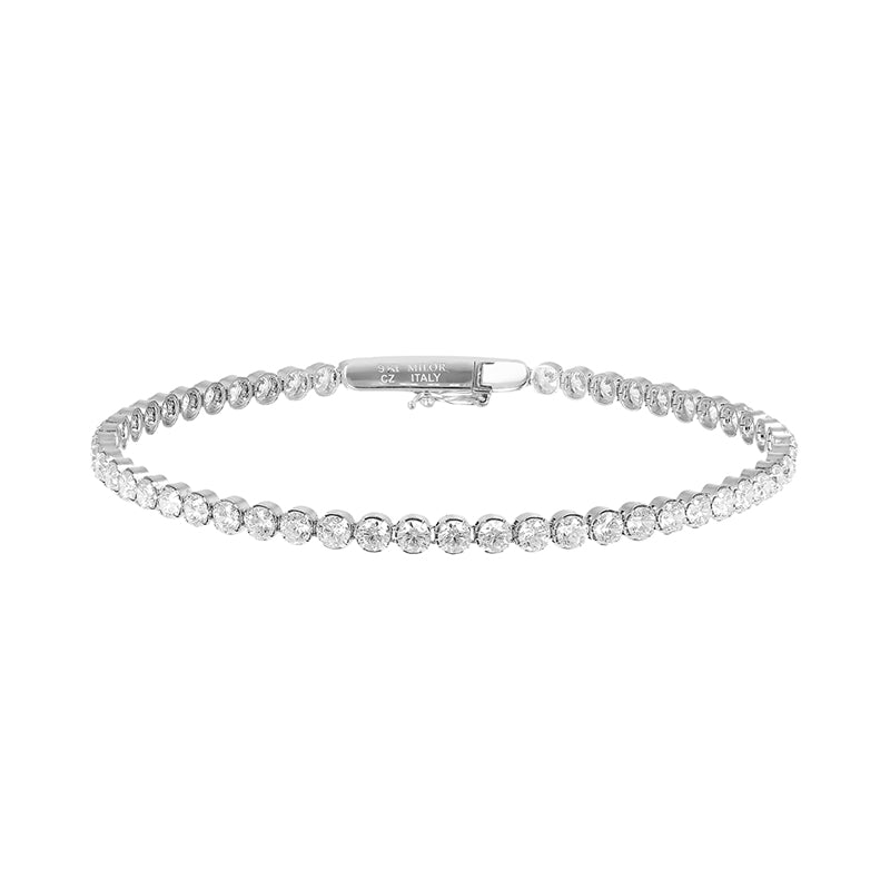 White Stone Tennis Bracelet