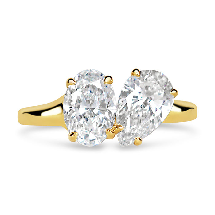 Rocks Toi et Moi Engagement Ring 2.14ct - Laboratory Grown Diamonds