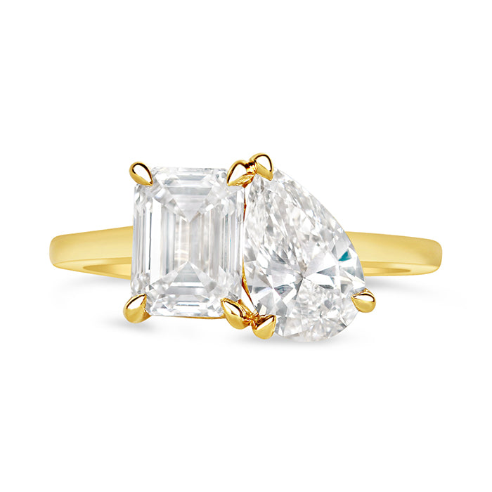 Rocks Toi et Moi Engagement Ring - 2.58ct - Laboratory Grown Diamonds