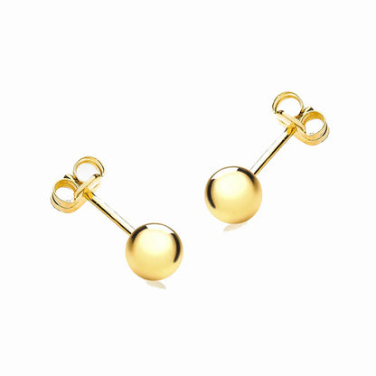 Rocks Ball Stud Earrings - 6mm