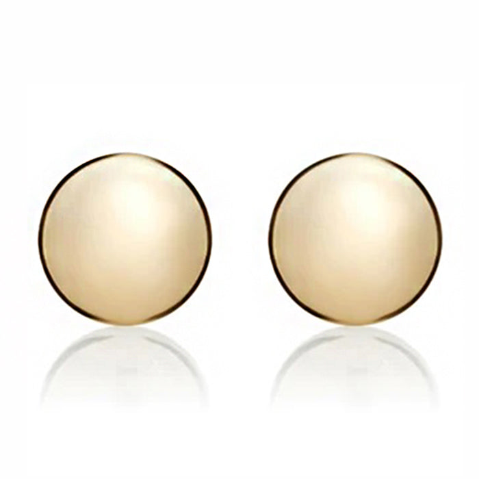 Button Stud Earrings  8mm