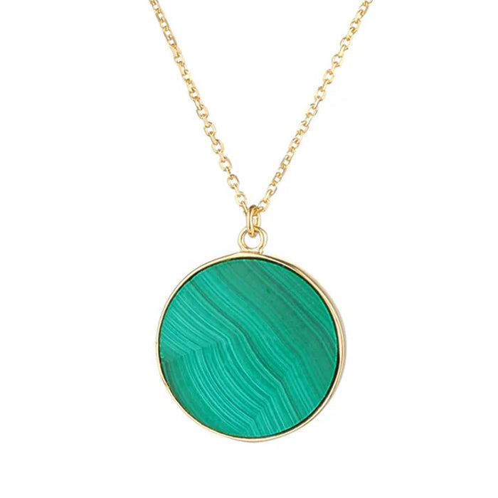 Malachite Disc Pendant