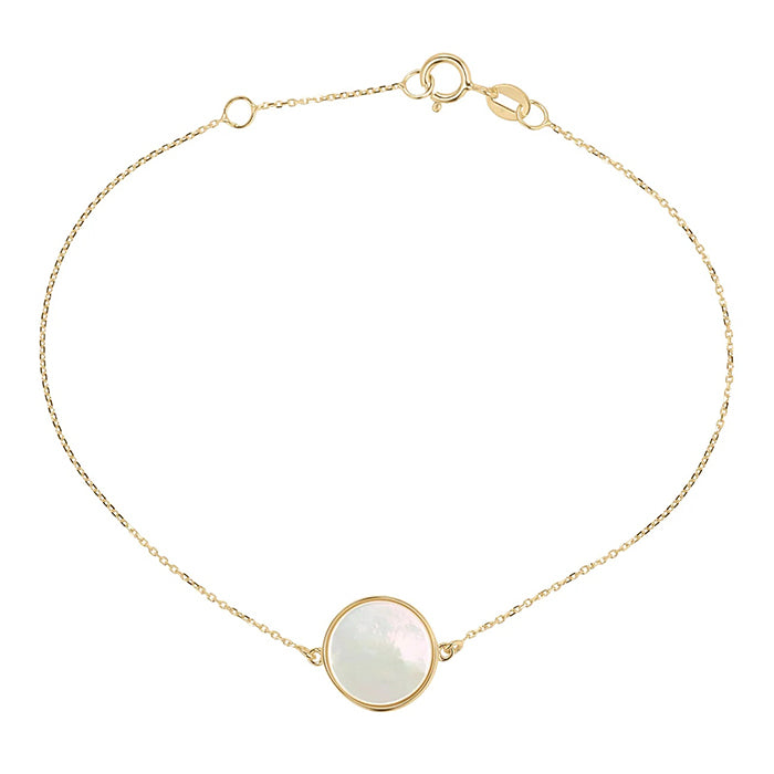 Pearl Disc Bracelet