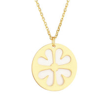 Load image into Gallery viewer, Rocks Enamel Clover Disc Pendant