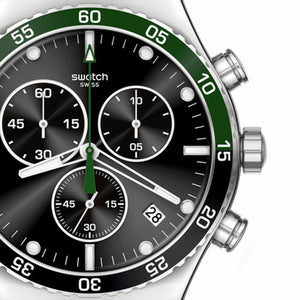 Swatch Dark Green Irony Watch - YVS506G - 43mm