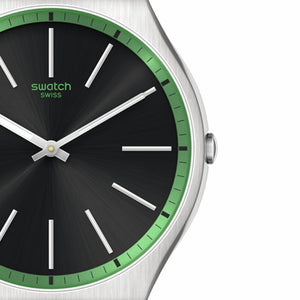 Swatch Green Graphite Watch - SS07S128G - 42mm