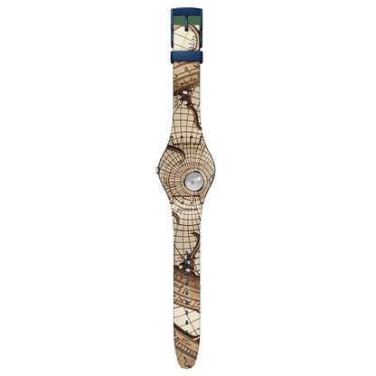 The Great Wave By Hokusai &amp; Astrolabe Watch - SUOZ351 - 41mm