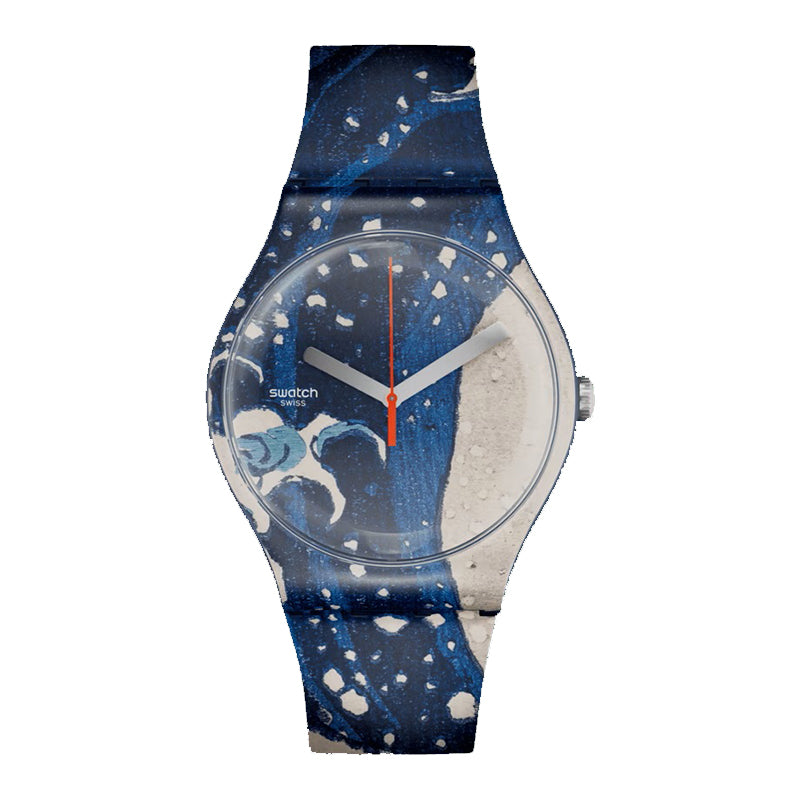 The Great Wave By Hokusai &amp; Astrolabe Watch - SUOZ351 - 41mm