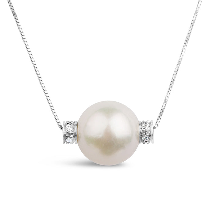 Rocks Diamond &amp; Pearl Necklace