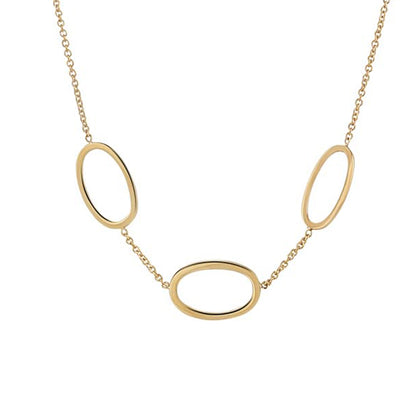 Oval Link &amp; chain Neckalce