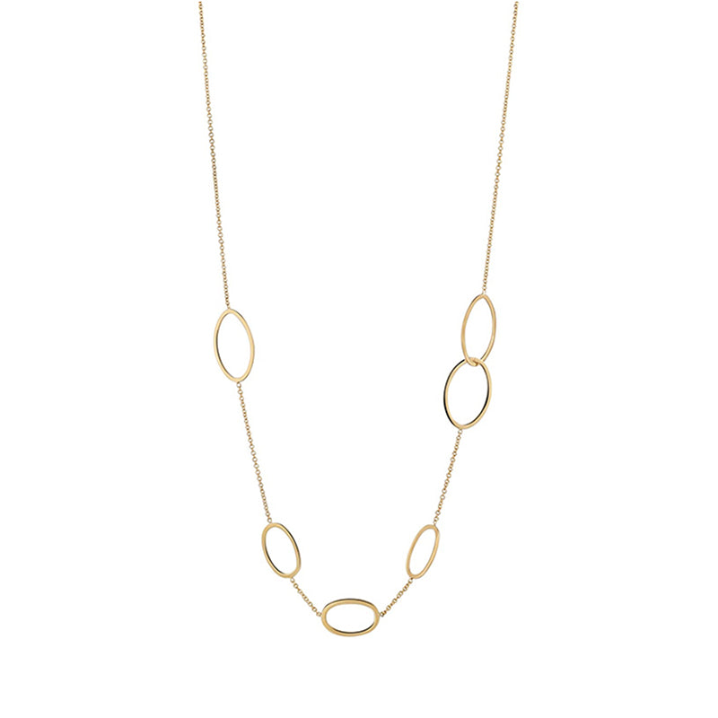 Oval Link &amp; chain Neckalce