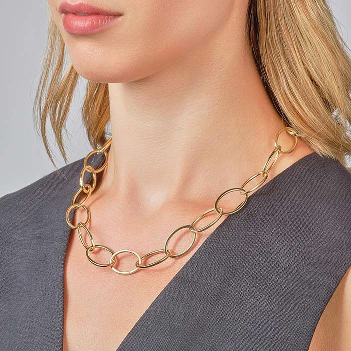 Oval Chain Link Necklace