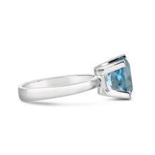Load image into Gallery viewer, Rocks Oval Blue Topaz &amp; Diamond Ring