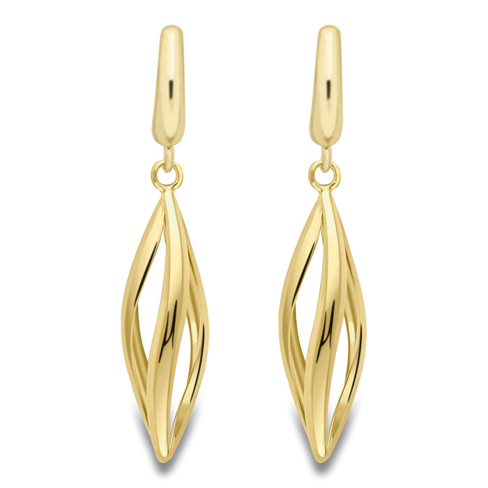 Twisted Marquise Drop Earrings