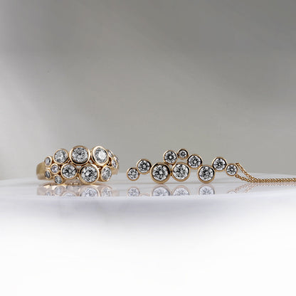 Bezel Set Diamond Necklace