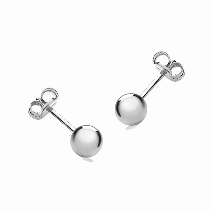 Rocks Ball Stud Earring - 6mm